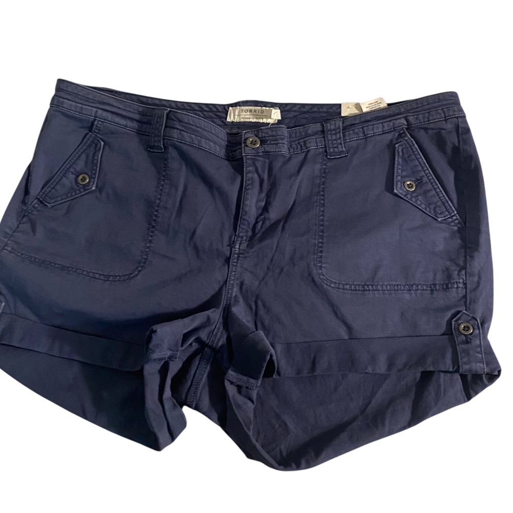 Torrid Navy Military 3.5” Inseam Women's Shorts NWT Sz 24W